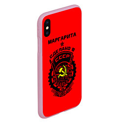 Чехол iPhone XS Max матовый Маргарита: сделано в СССР, цвет: 3D-розовый — фото 2