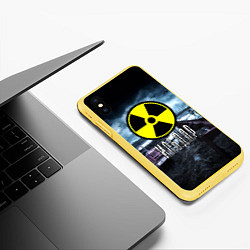 Чехол iPhone XS Max матовый S.T.A.L.K.E.R: Ильдар, цвет: 3D-желтый — фото 2