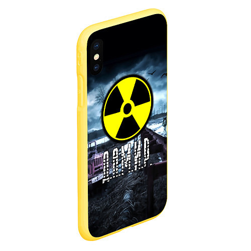 Чехол iPhone XS Max матовый S.T.A.L.K.E.R: Дамир / 3D-Желтый – фото 2