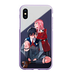 Чехол iPhone XS Max матовый Darling in the FranXX