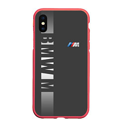 Чехол iPhone XS Max матовый BMW 2018 M Sport, цвет: 3D-красный