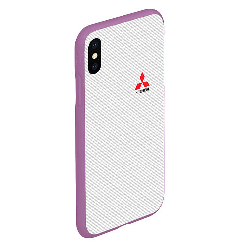 Чехол iPhone XS Max матовый MITSUBISHI SPORT / 3D-Фиолетовый – фото 2