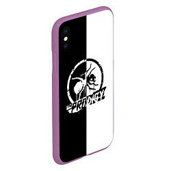 Чехол iPhone XS Max матовый The Prodigy B&W, цвет: 3D-фиолетовый — фото 2