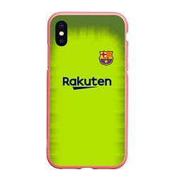 Чехол iPhone XS Max матовый FC Barcelona: Home 18/19