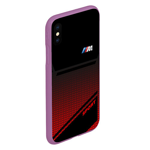 Чехол iPhone XS Max матовый BMW 2018 M Sport / 3D-Фиолетовый – фото 2