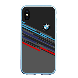 Чехол iPhone XS Max матовый BMW BRAND COLOR, цвет: 3D-голубой