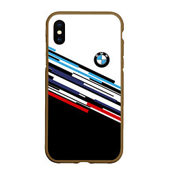 Чехол iPhone XS Max матовый BMW BRAND COLOR БМВ, цвет: 3D-коричневый