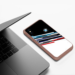 Чехол iPhone XS Max матовый BMW BRAND COLOR БМВ, цвет: 3D-коричневый — фото 2