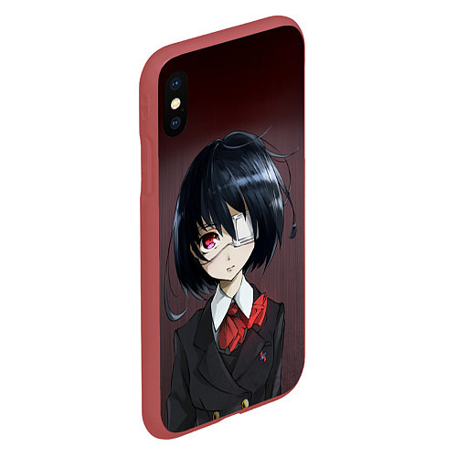 Чехол iPhone XS Max матовый Mei Misaki / 3D-Красный – фото 2