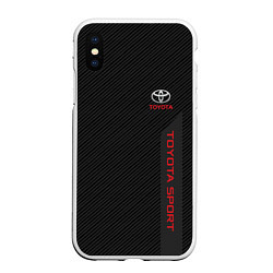 Чехол iPhone XS Max матовый Toyota: Sport Line