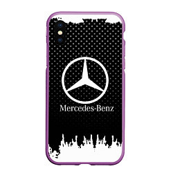 Чехол iPhone XS Max матовый Mercedes-Benz: Black Side