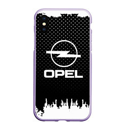 Чехол iPhone XS Max матовый Opel: Black Side