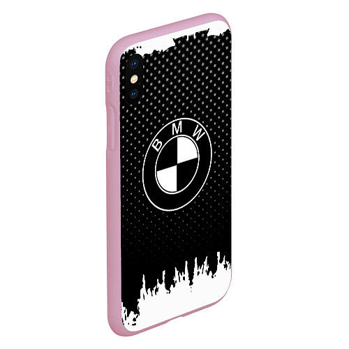 Чехол iPhone XS Max матовый BMW Black Style / 3D-Розовый – фото 2