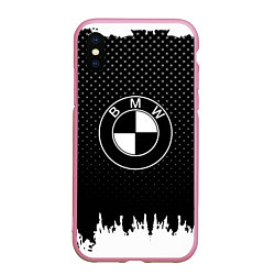 Чехол iPhone XS Max матовый BMW Black Style