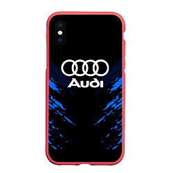 Чехол iPhone XS Max матовый Audi: Blue Anger