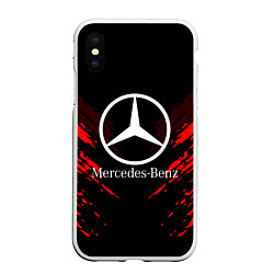 Чехол iPhone XS Max матовый Mercedes-Benz: Red Anger