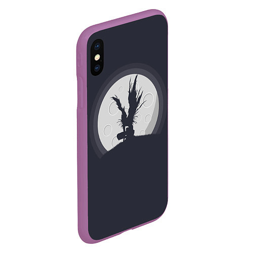 Чехол iPhone XS Max матовый Рюк / 3D-Фиолетовый – фото 2
