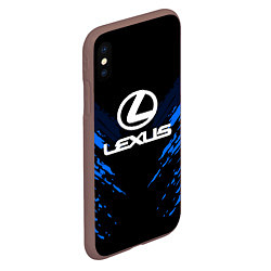 Чехол iPhone XS Max матовый Lexus: Blue Anger, цвет: 3D-коричневый — фото 2