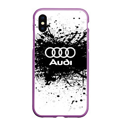 Чехол iPhone XS Max матовый Audi: Black Spray