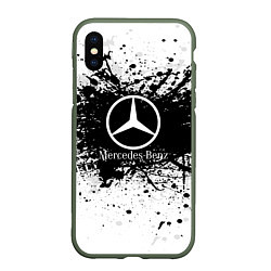Чехол iPhone XS Max матовый Mercedes-Benz: Black Spray
