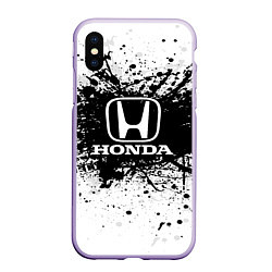 Чехол iPhone XS Max матовый Honda: Black Spray