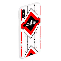 Чехол iPhone XS Max матовый CS:GO Techno Cyrex, цвет: 3D-белый — фото 2