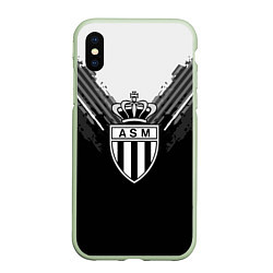 Чехол iPhone XS Max матовый FC Monaco: Black Style