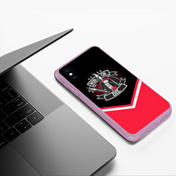 Чехол iPhone XS Max матовый FCSM: Win or Die!, цвет: 3D-сиреневый — фото 2