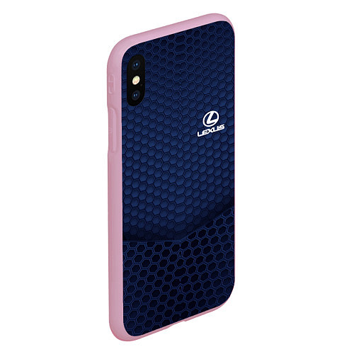 Чехол iPhone XS Max матовый Lexus: Sport Motors / 3D-Розовый – фото 2