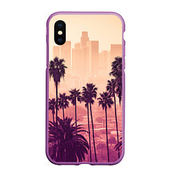 Чехол iPhone XS Max матовый Los Angeles
