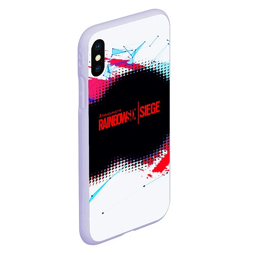 Чехол iPhone XS Max матовый R6S: Colour Style / 3D-Светло-сиреневый – фото 2