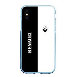 Чехол iPhone XS Max матовый Renault: Black & White