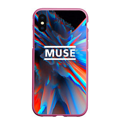 Чехол iPhone XS Max матовый Muse: Colour Abstract