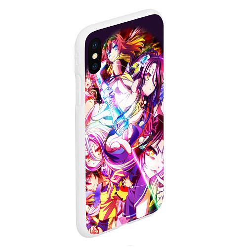 Чехол iPhone XS Max матовый No Game No Life / 3D-Белый – фото 2