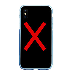 Чехол iPhone XS Max матовый MONSTA X 7, цвет: 3D-голубой