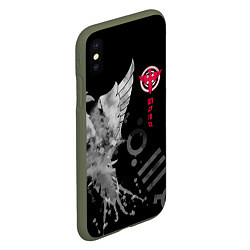 Чехол iPhone XS Max матовый 30 STM: Grey Bird, цвет: 3D-темно-зеленый — фото 2