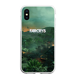 Чехол iPhone XS Max матовый Far Cry 5: Vietnam, цвет: 3D-белый