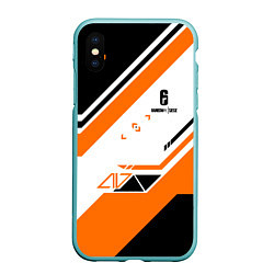 Чехол iPhone XS Max матовый R6S: Asimov Orange Style, цвет: 3D-мятный