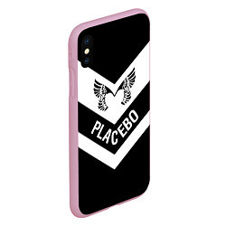 Чехол iPhone XS Max матовый Placebo, цвет: 3D-розовый — фото 2