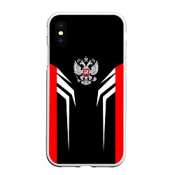 Чехол iPhone XS Max матовый Russia: Sport Line