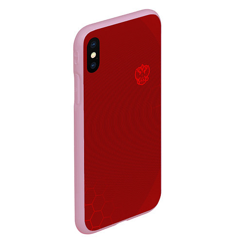 Чехол iPhone XS Max матовый Russia 2022 Red Mashine / 3D-Розовый – фото 2