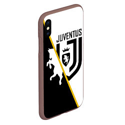 Чехол iPhone XS Max матовый FC Juventus: Football Point, цвет: 3D-коричневый — фото 2