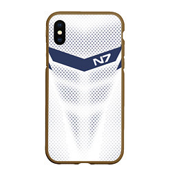 Чехол iPhone XS Max матовый N7: White Armor