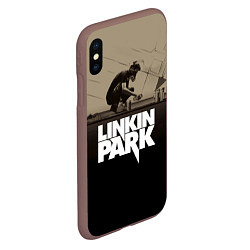 Чехол iPhone XS Max матовый Linkin Park: Meteora, цвет: 3D-коричневый — фото 2