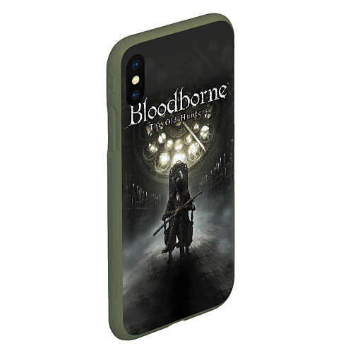Чехол iPhone XS Max матовый Bloodborne: Shrine / 3D-Темно-зеленый – фото 2