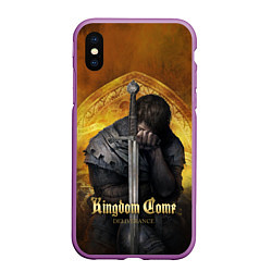 Чехол iPhone XS Max матовый Kingdom Come: Sad Henry, цвет: 3D-фиолетовый