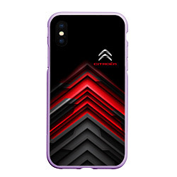 Чехол iPhone XS Max матовый Citroen: Red sport
