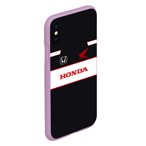 Чехол iPhone XS Max матовый Honda Sport / 3D-Сиреневый – фото 2