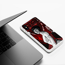 Чехол iPhone XS Max матовый Призрак в доспехах, цвет: 3D-белый — фото 2