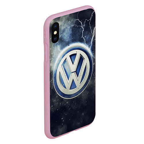 Чехол iPhone XS Max матовый Wolksvagen Storm / 3D-Розовый – фото 2